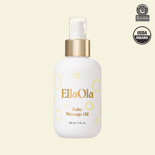 EllaOla 100% USDA Organic Baby Massage Oil