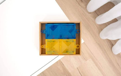 CONNETIX Magnetic Tiles Rainbow Car Pack, 2 Pieces