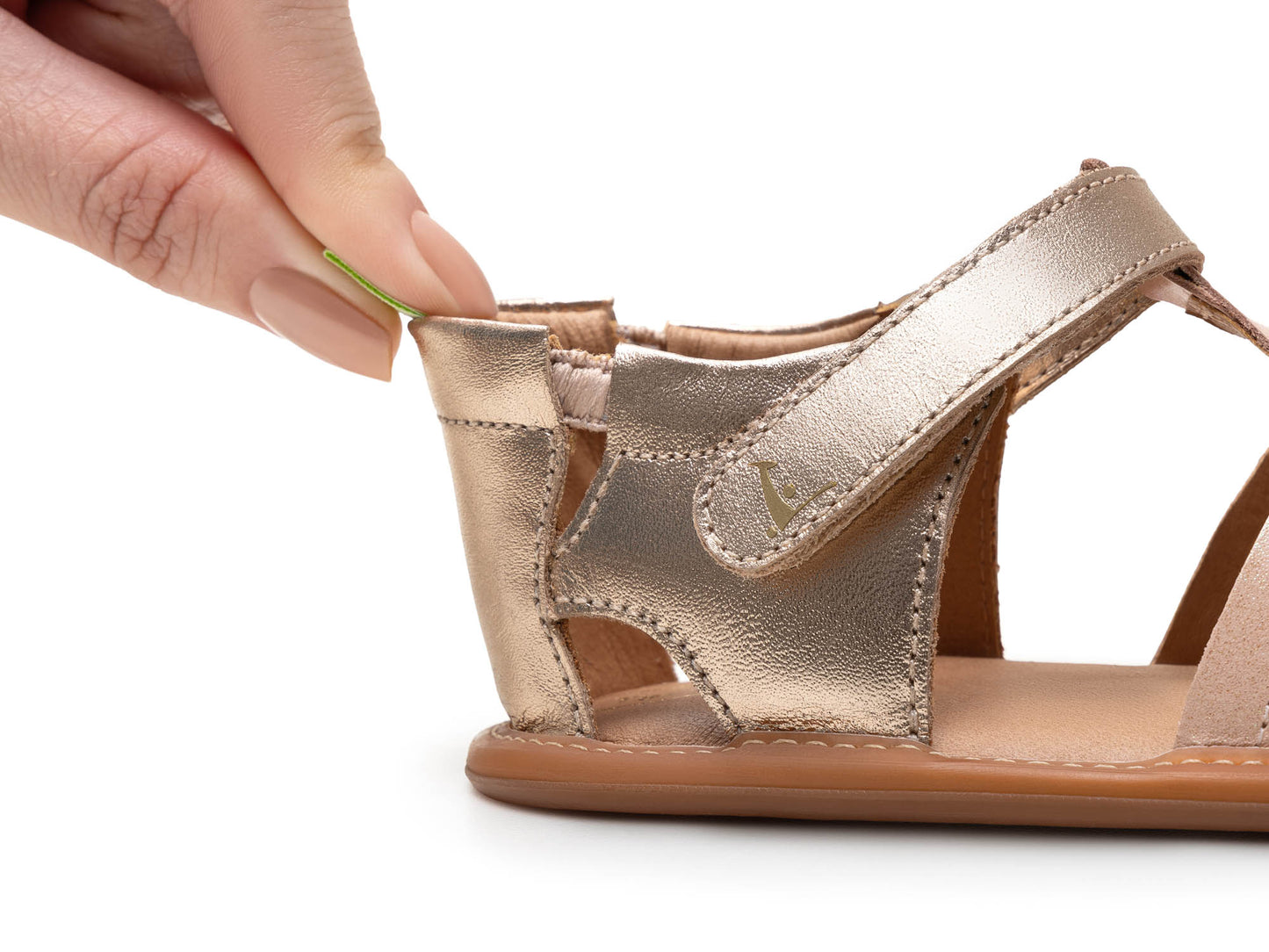 Toddler Sandals Tropically - Candy Cream/Metalic Salmon