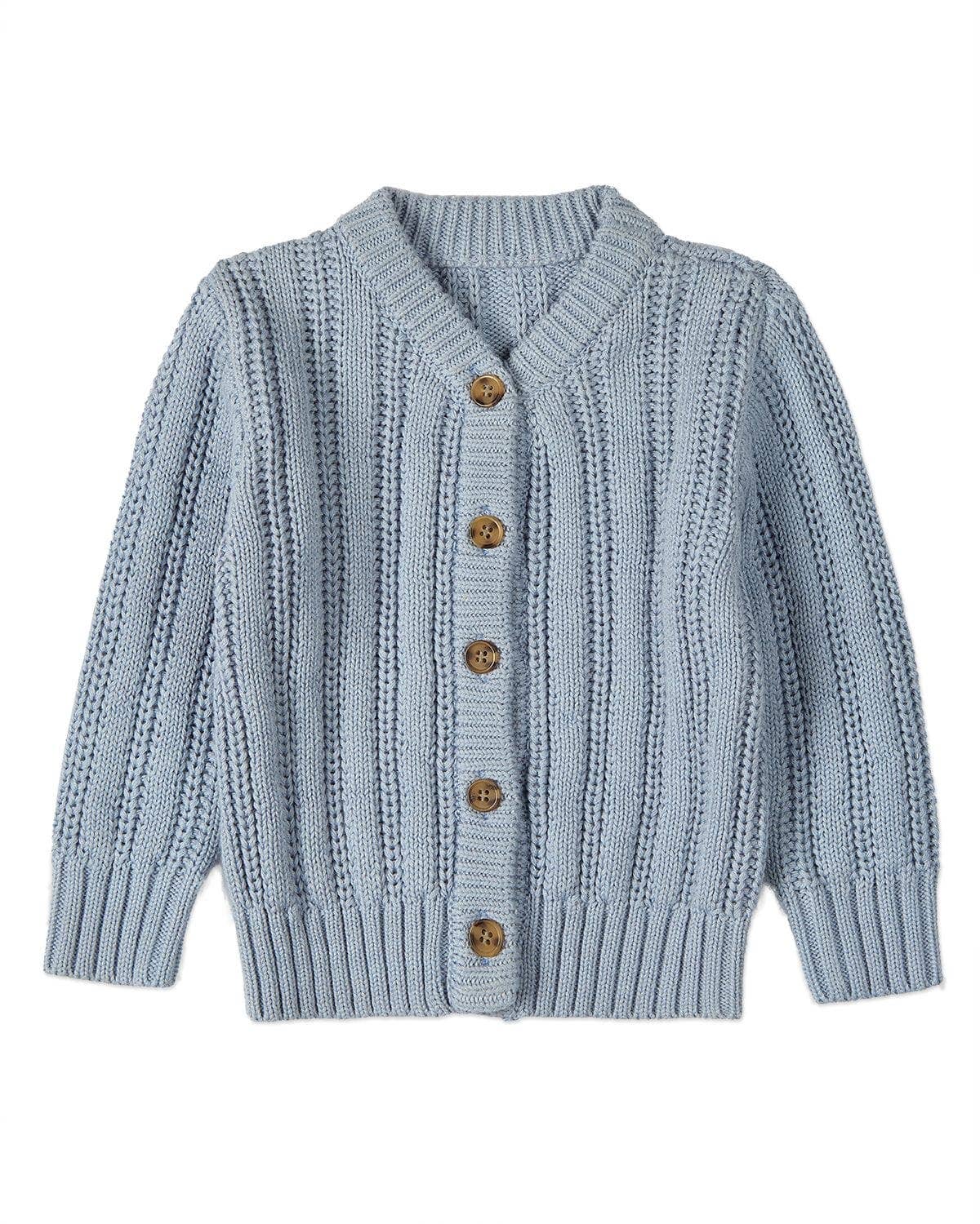 Cozy Oversized Cardigan: Blue / 12-18 Months