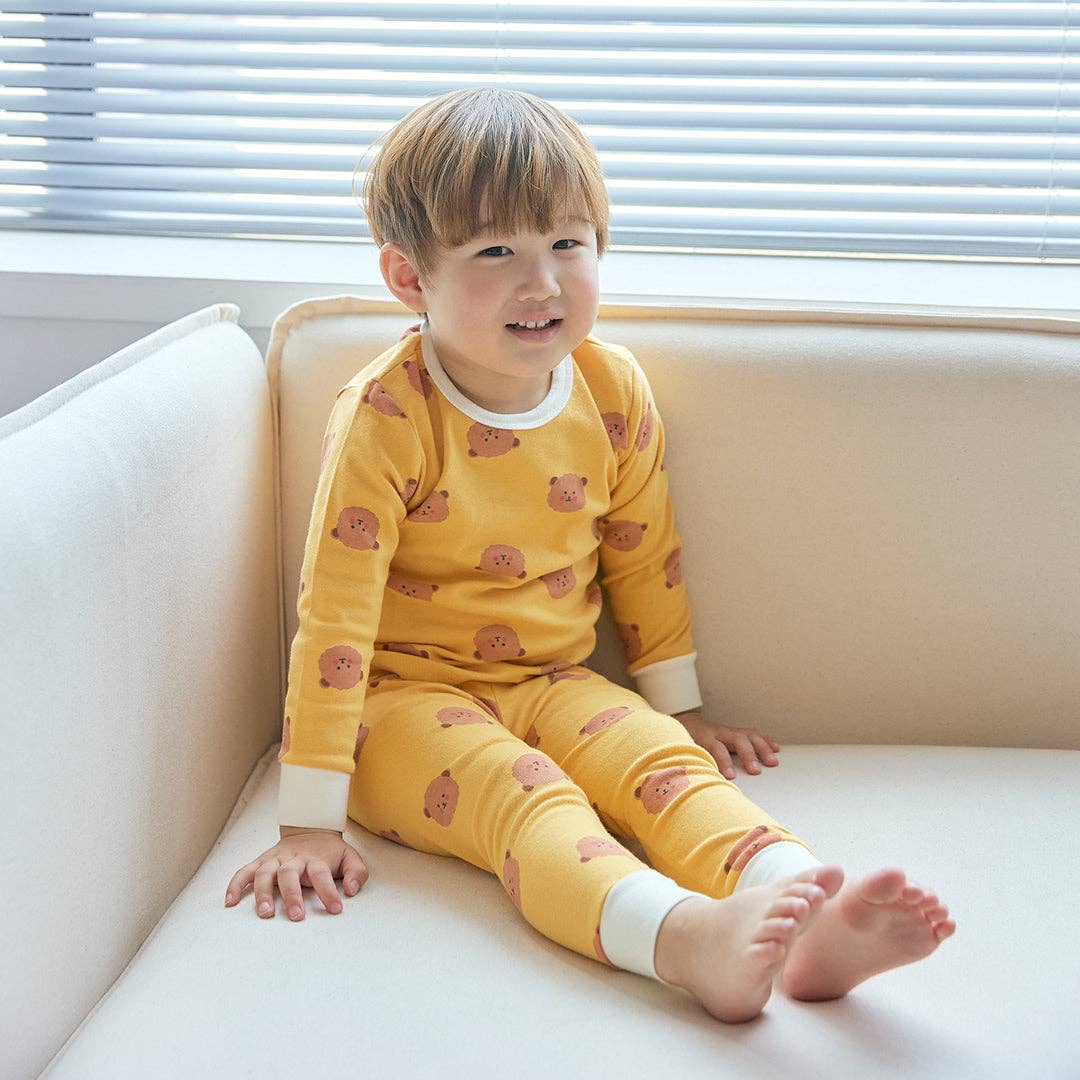 BabyRabbit Teddy Bear Long Sleeve Set: Pastel Green / 12M-18M