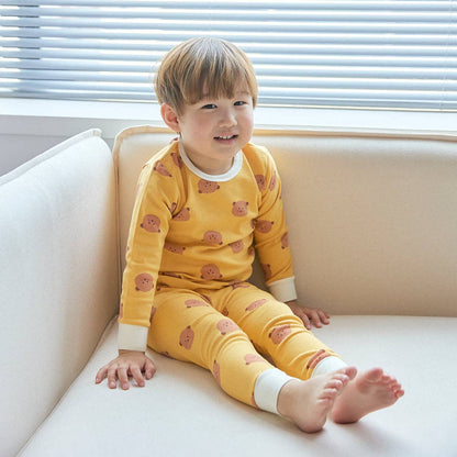 BabyRabbit Teddy Bear Long Sleeve Set: Pastel Green / 12M-18M