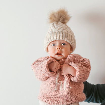 Hi. Rosy Crew Neck Sweater Baby & Toddler: 0-6 months