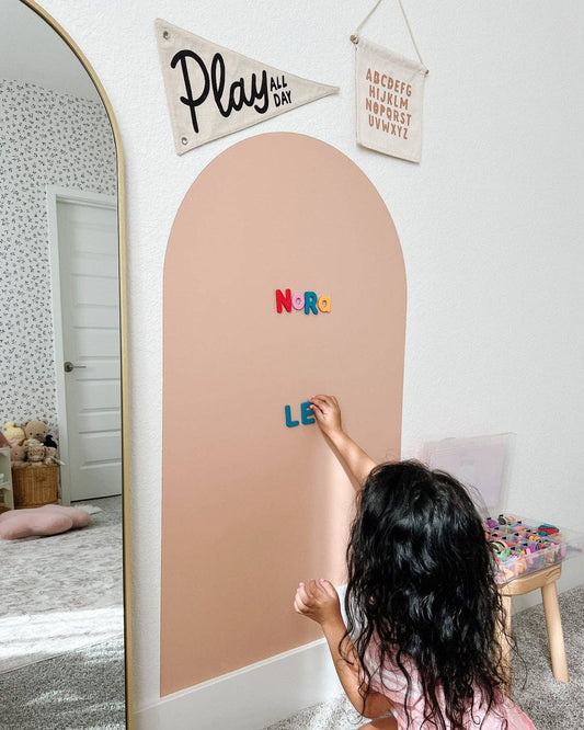 Magic Playwall - Arch Magnetic Wall Decal for Kids: Caramel
