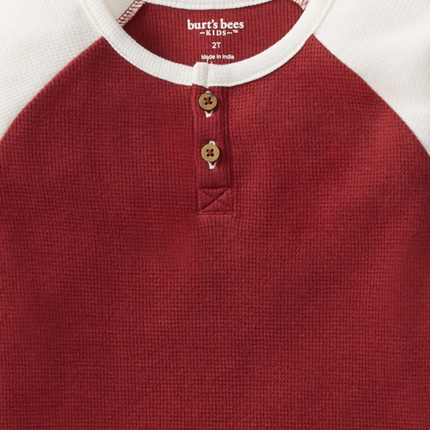 Thermal Organic Boy Tee & Pants Set - Brick Red: 3T