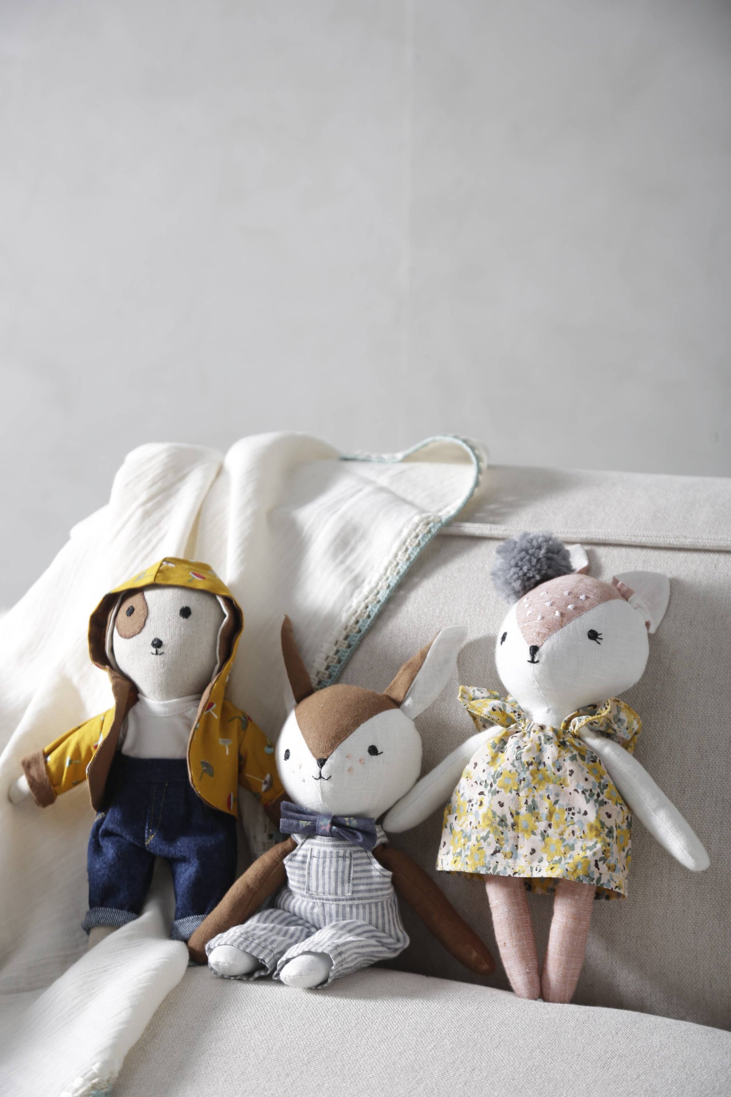 BAMBI BOY cuddly friend, doll, stuffed animal, plush toy