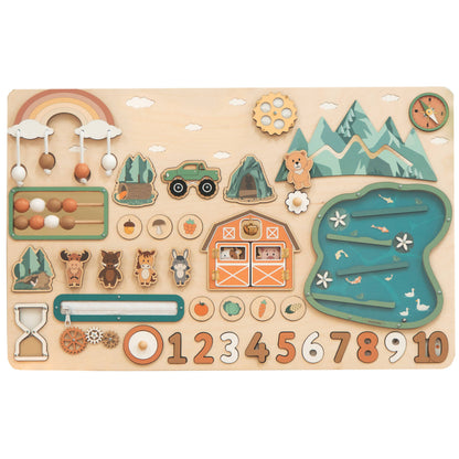 Busy Board XXL: Pastel Rainbow / With Stand
