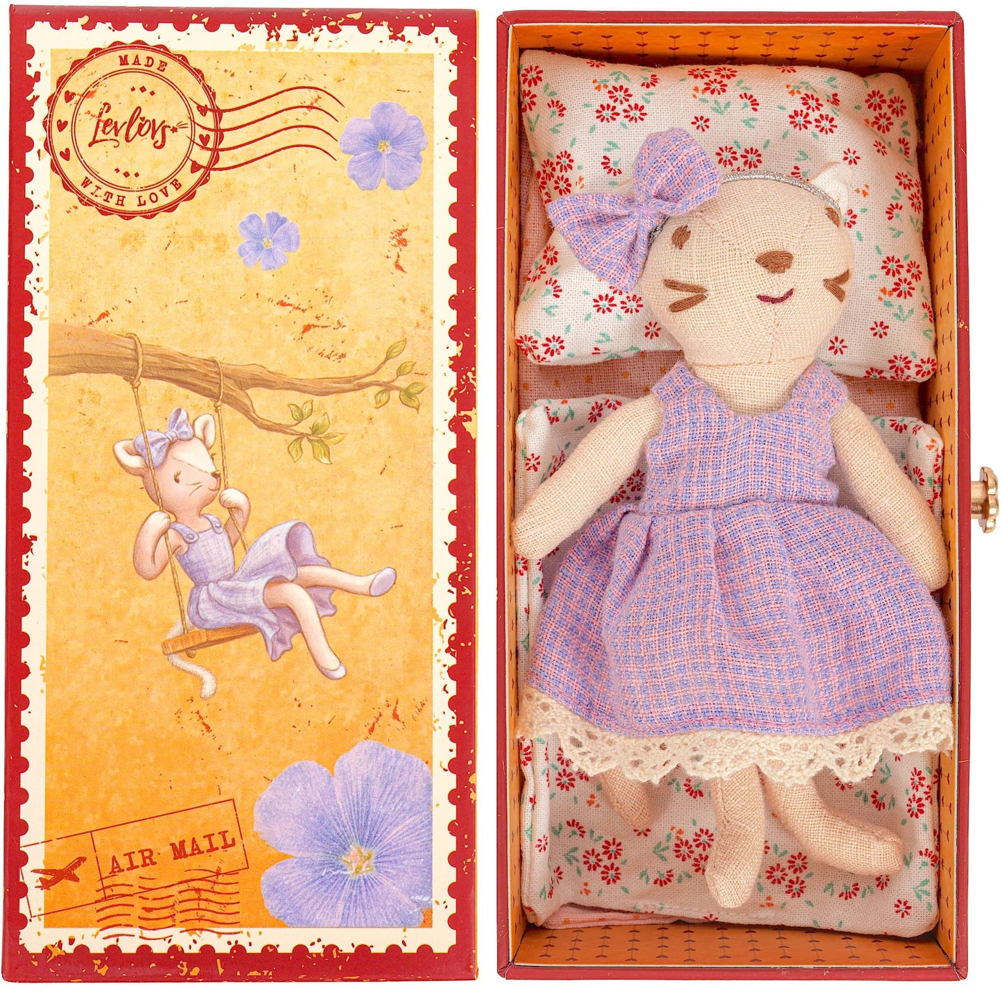 Cat in Stamp Holder box