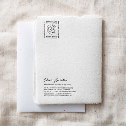 Merry Christmas Ornament | Winter Holiday Greeting Card: Flat A2 Greeting Card. Blank on Back.