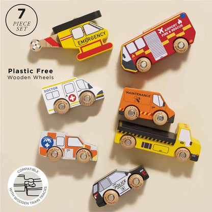 Emergency Helicopter & Rescue Cars