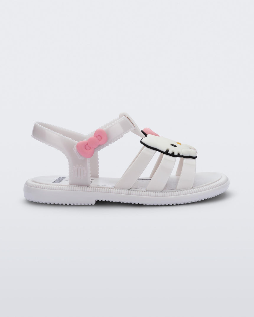 Mini Melissa Hip + Hello Kitty Baby Sandals: White