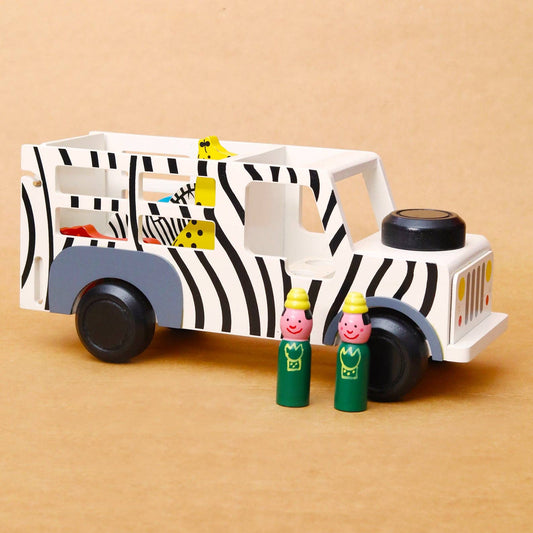 Wooden Safari Truck with Animals