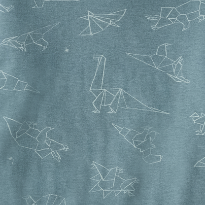 Origami Dinos Boy Tee & Shorts Set: 2T