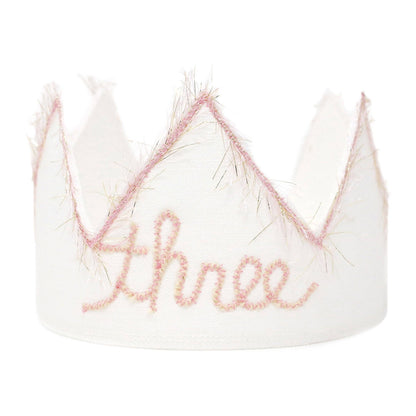 "Three" #10PG Blsh Pk/Gld EL Crown w/#10PG EL Trim: Oyster / Toddler