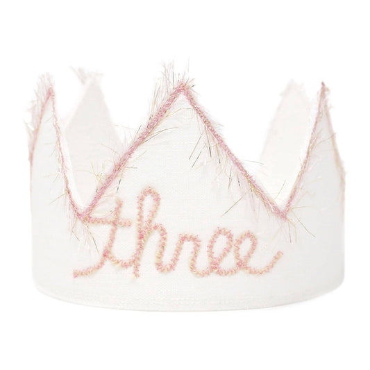 "Three" #10PG Blsh Pk/Gld EL Crown w/#10PG EL Trim: Oyster / Toddler