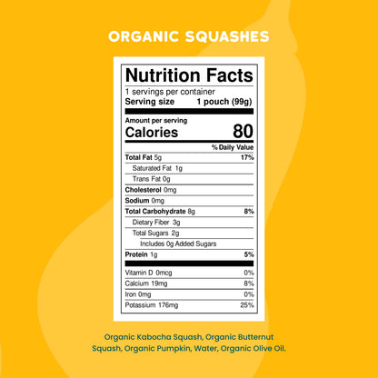 Organic Squashes (6 Pouches)