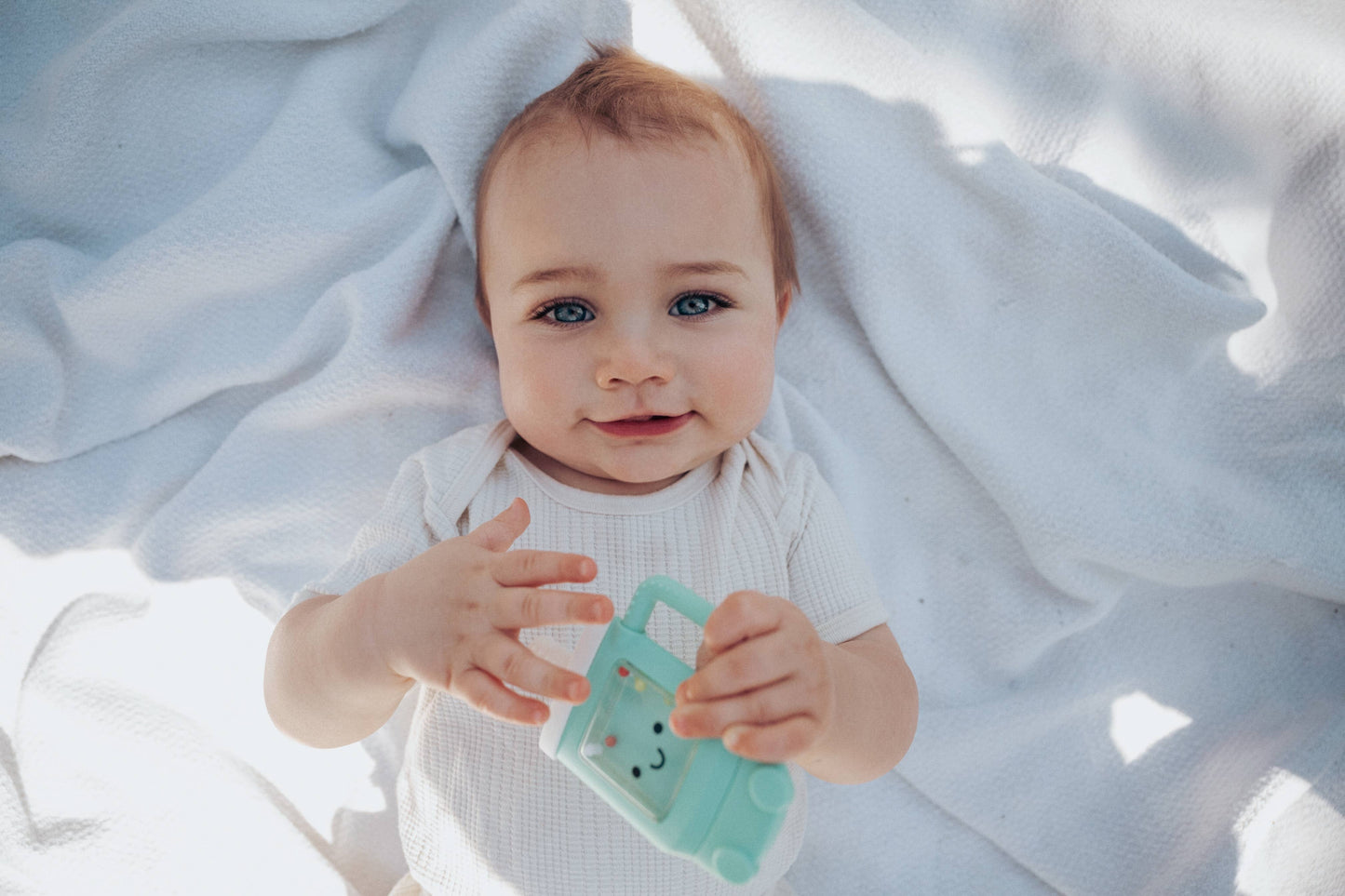 Sweetie Shake Plus™ Rattle & Teether - Chloe the Croissant
