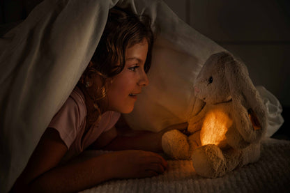 Light at Night Hoppie Rabbit Stuffed Plush, 11 Inches