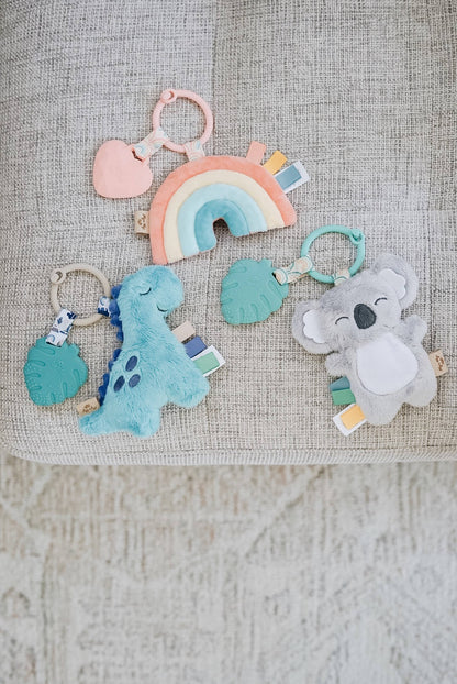 Itzy Pal™ Plush + Teether: Strawberry