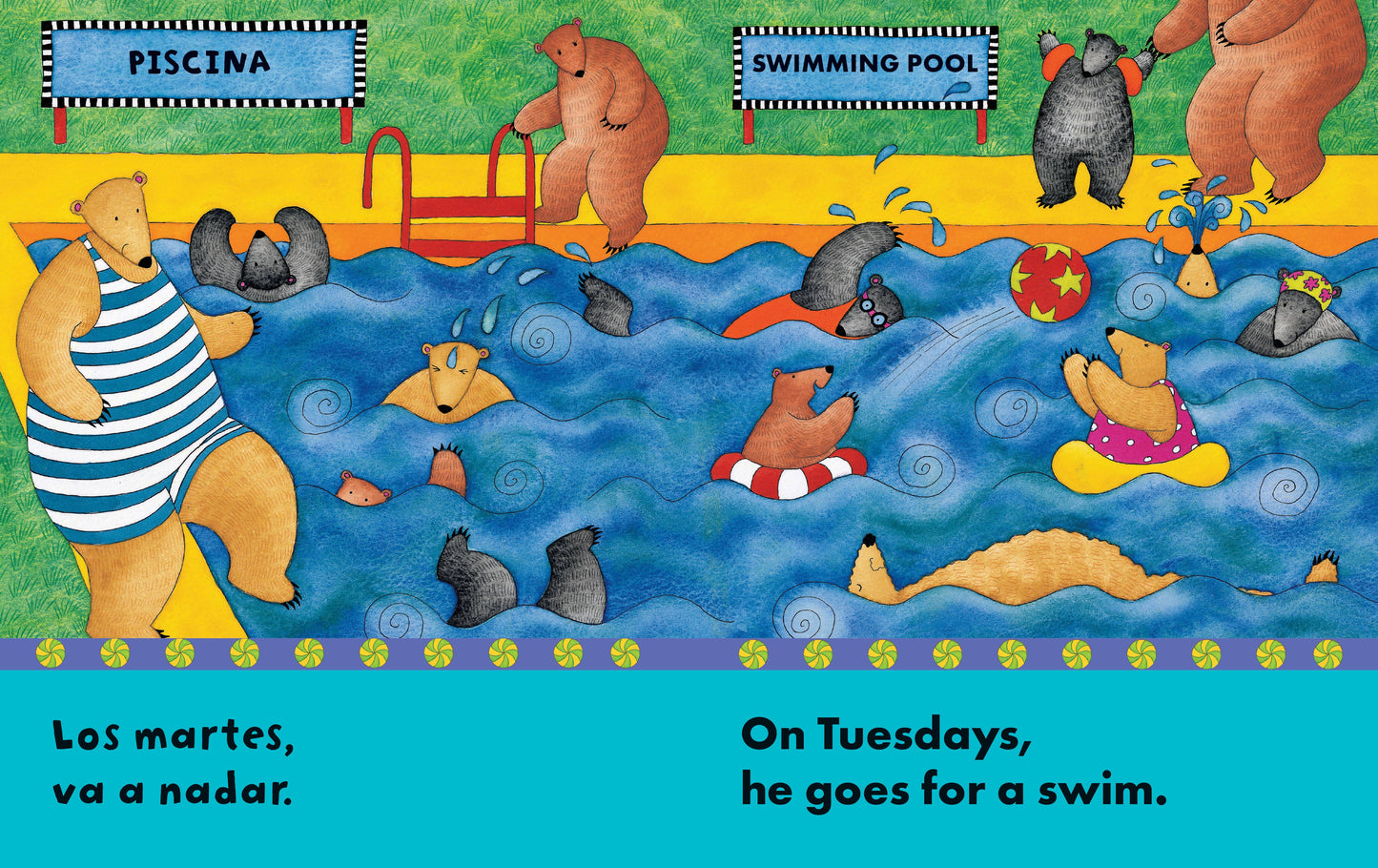 Bear About Town (Bilingual Spanish & English)