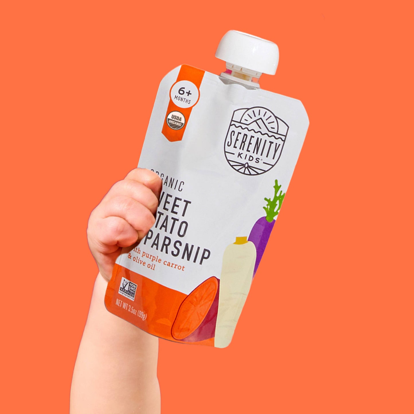 Organic Sweet Potato Baby Food Pouch (6 Pouches)