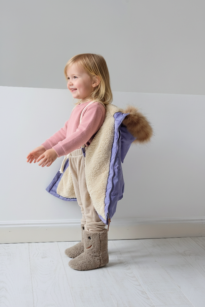 Warm Waterproof & Snowproof Kids' Winter Coat (Lavender)