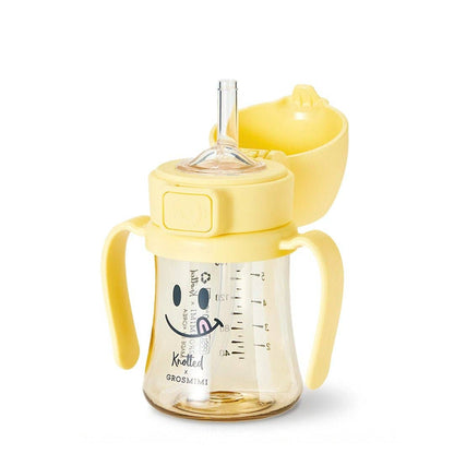 Grosmimi PPSU Straw Cup with Flip Top - 6oz (200ml)