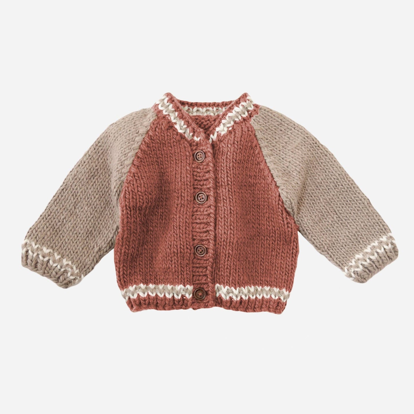 Varsity Cardigan Baby Kid Team Sport Back to School Fall: Redwood / M 2-3y