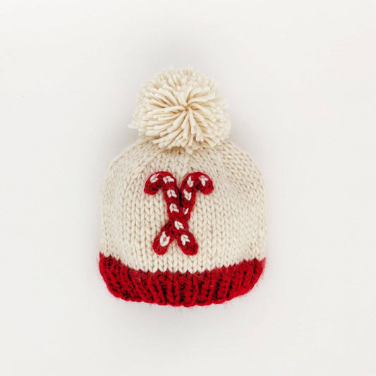 Candy Cane Beanie Hat Baby & Kids: Small (0-6 months)