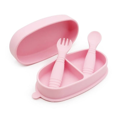 Wanderer Plate and Container Set: Peach