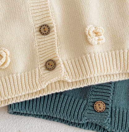 Annie & Charles® knitted jacket FLOWERS