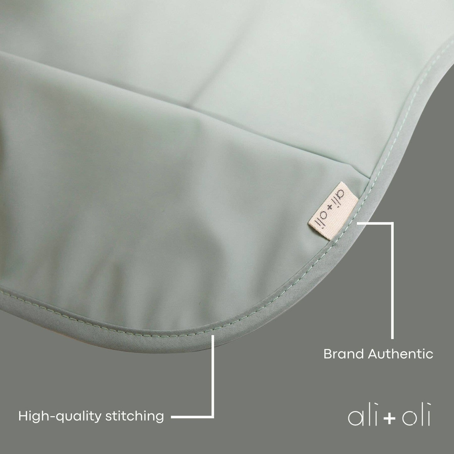 Smock Bib (2-pc) Long & Short Sleeve Set (Dino-Mint)