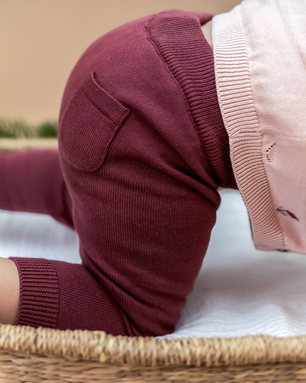 Pocket Baby Pants Sweater Knit (Organic) FW25 - 7 Colors: Heather Grey / 3-6M
