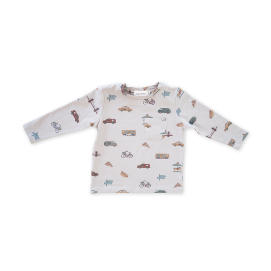 Charlie Long Sleeve Jersey Tee | City Vibes: 2-3Y