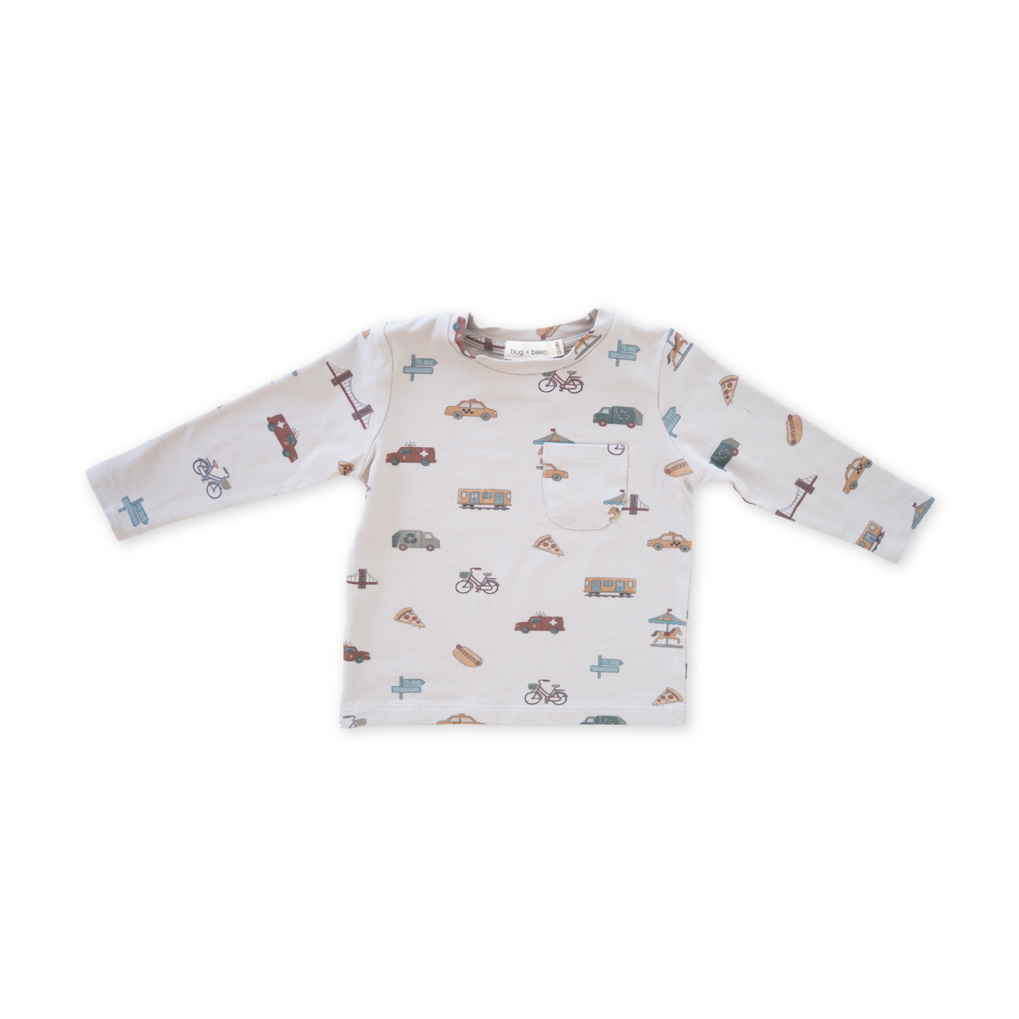 Charlie Long Sleeve Jersey Tee | City Vibes: 6-7Y