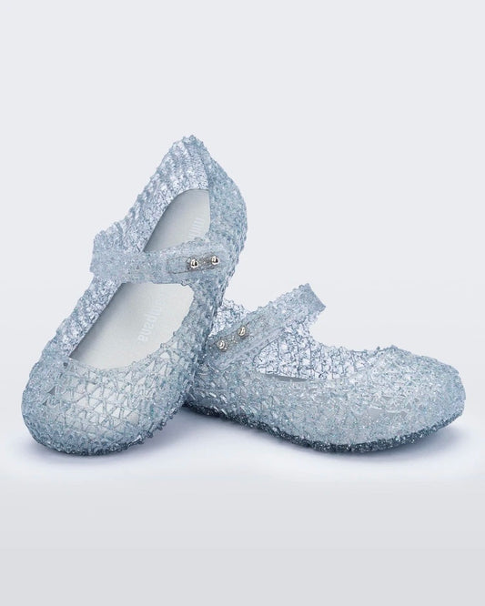 Mini Melissa Campana Baby Ballerinas: Glitter Clear
