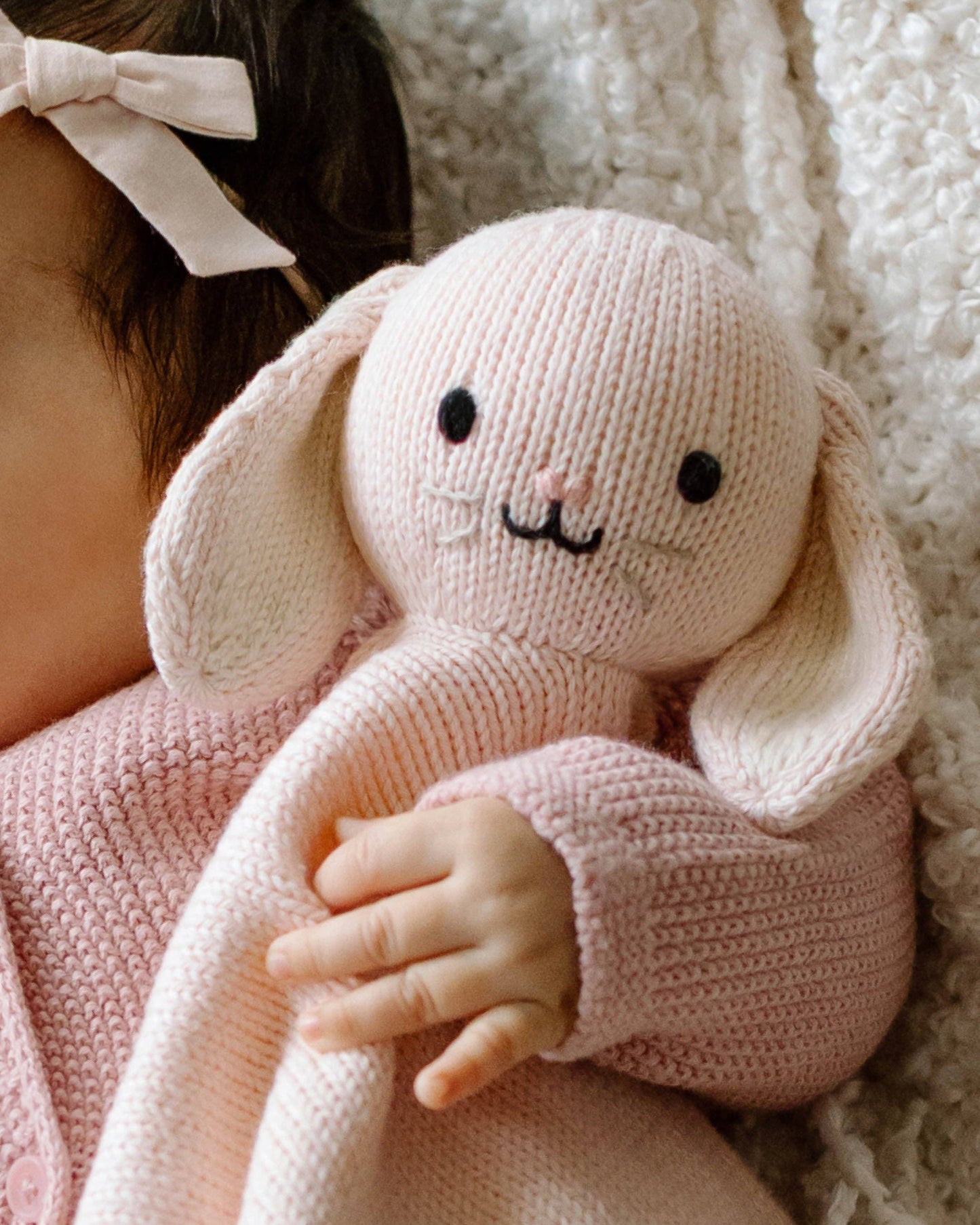 Baby bunny lovey (blush)