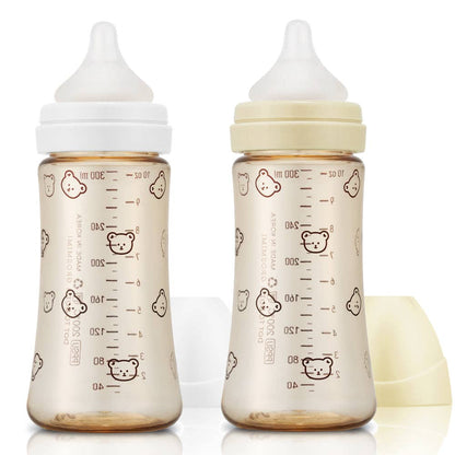 Grosmimi PPSU Baby Bottle - 10oz (300ml): Olive_White