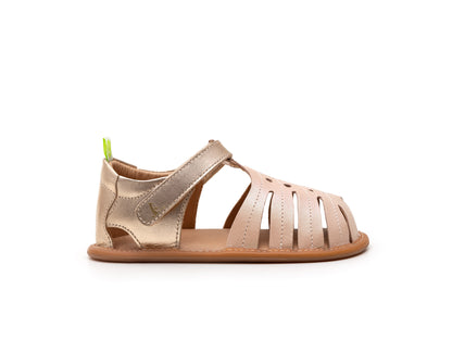 Toddler Sandals Tropically - Candy Cream/Metalic Salmon