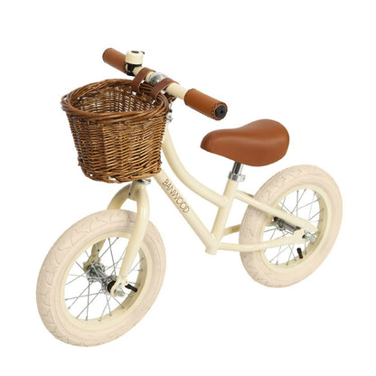 BANWOOD BALANCE BIKE 12" FIRST GO VINTAGE - CREAM