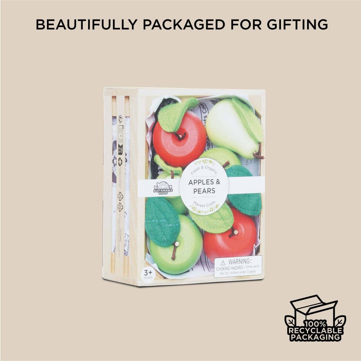 Orchard Fruits Wooden Market Crate