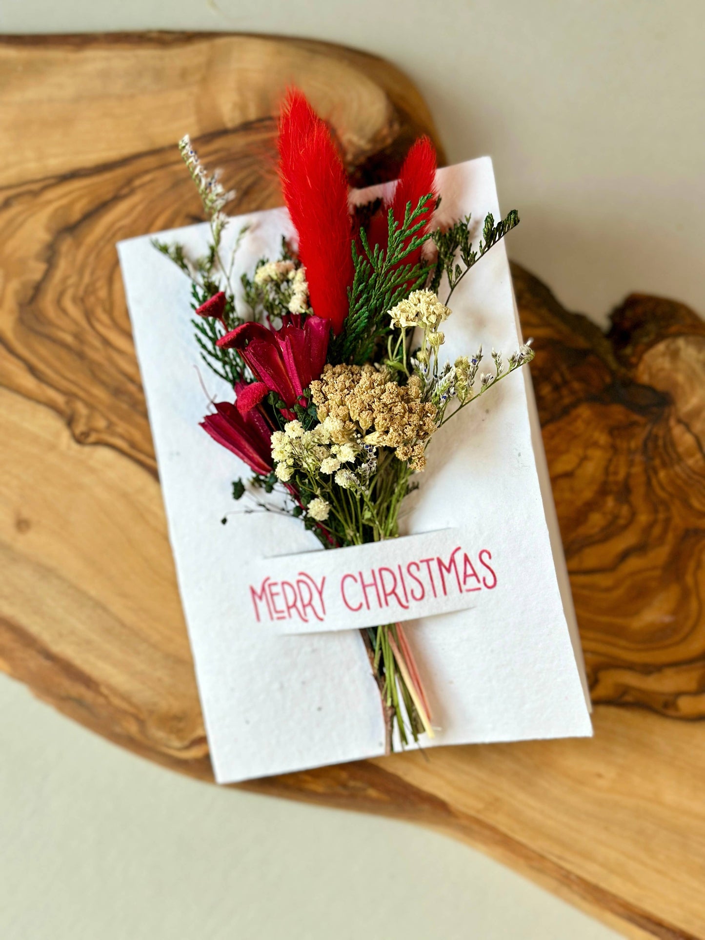 Wildflower Seed Card + Tiny Bouquet | Holiday Edition: Merry Christmas