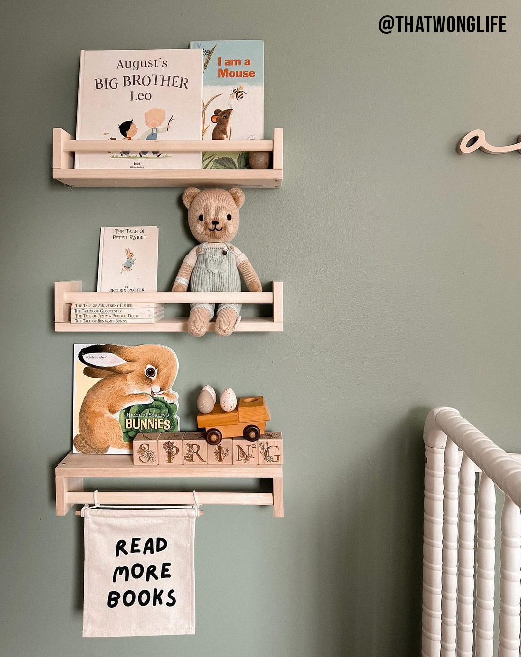 Read More Books Canvas Hang Sign - Bookish Canvas Decor
