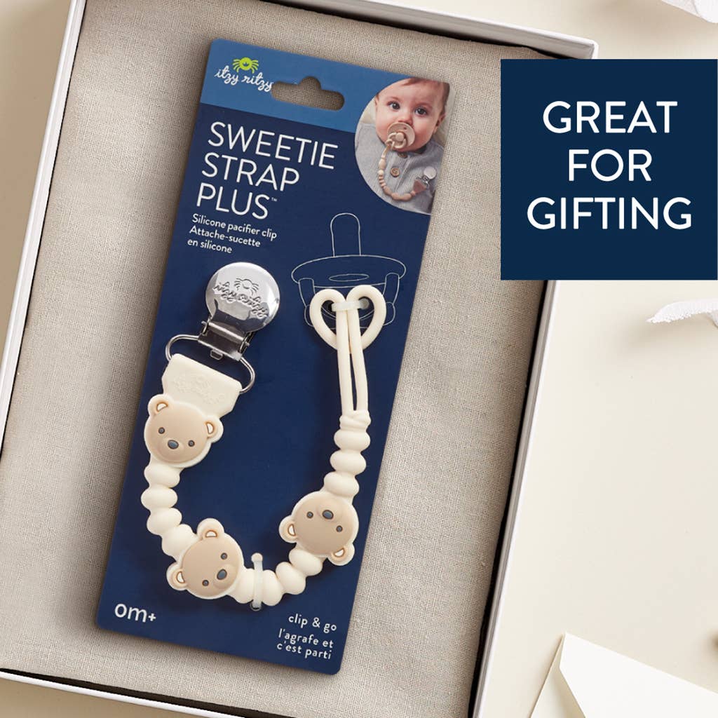 Sweetie Strap Plus™ Silicone Pacifier Clip: Ombre