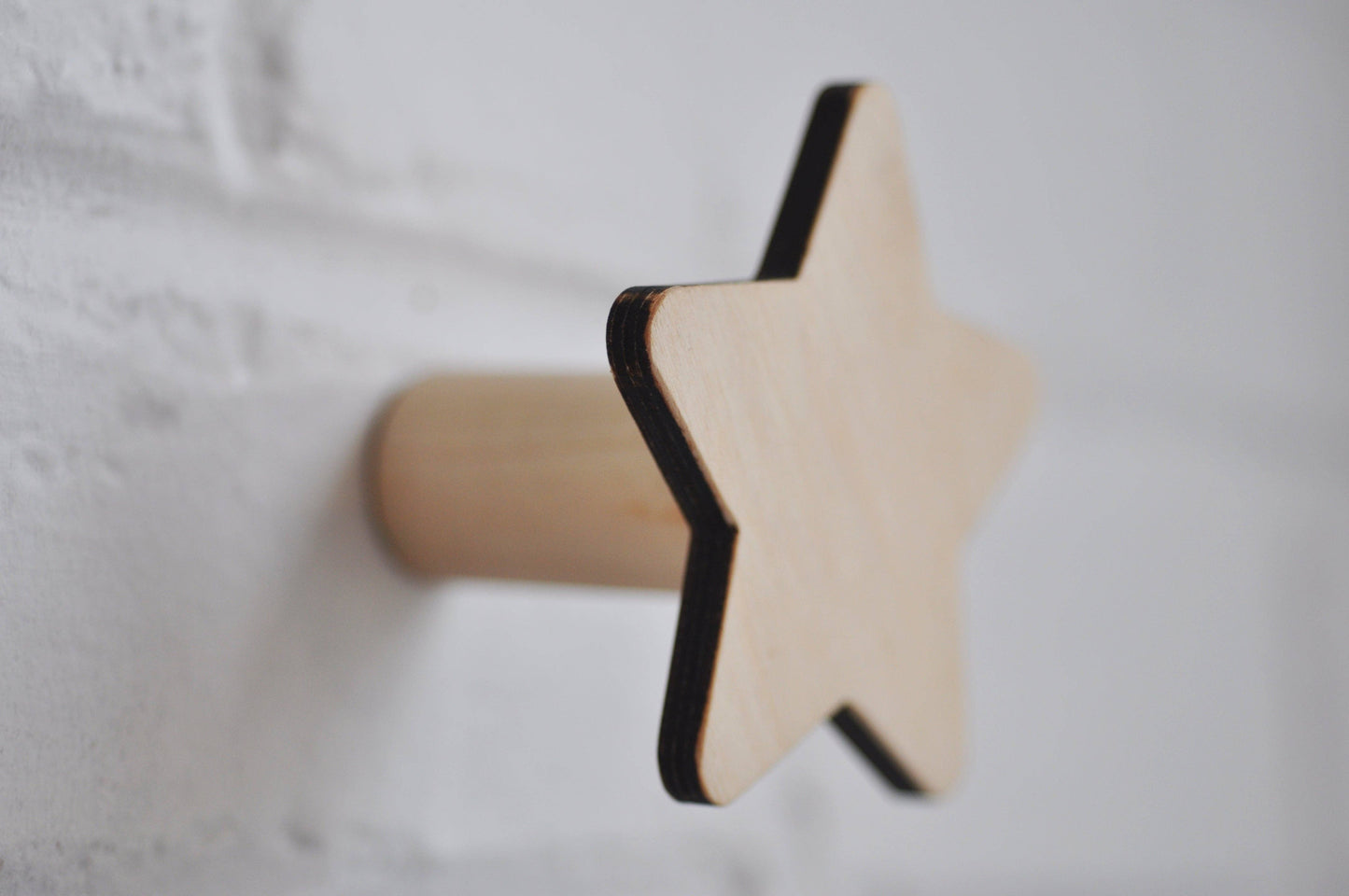Wooden Hooks - Star Shape, Cloud, Moon, Swallow, Rainbow: PLUME
