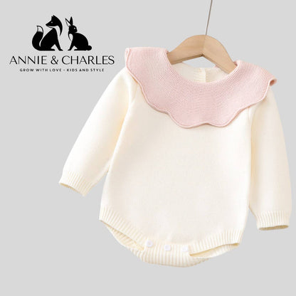 Annie & Charles® Fine Knit Bodysuit "Rosie Collar"