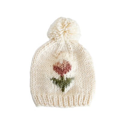 Tulip Flower Hat Baby Kid Beanie Fall Spring Matching: XS; 3-6M