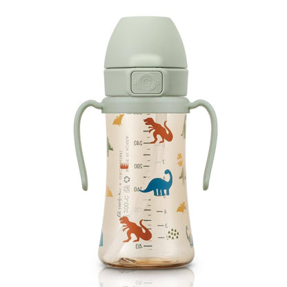 Grosmimi PPSU Straw Cup with Flip Top - 10oz (300ml) Stage 2 Straw
