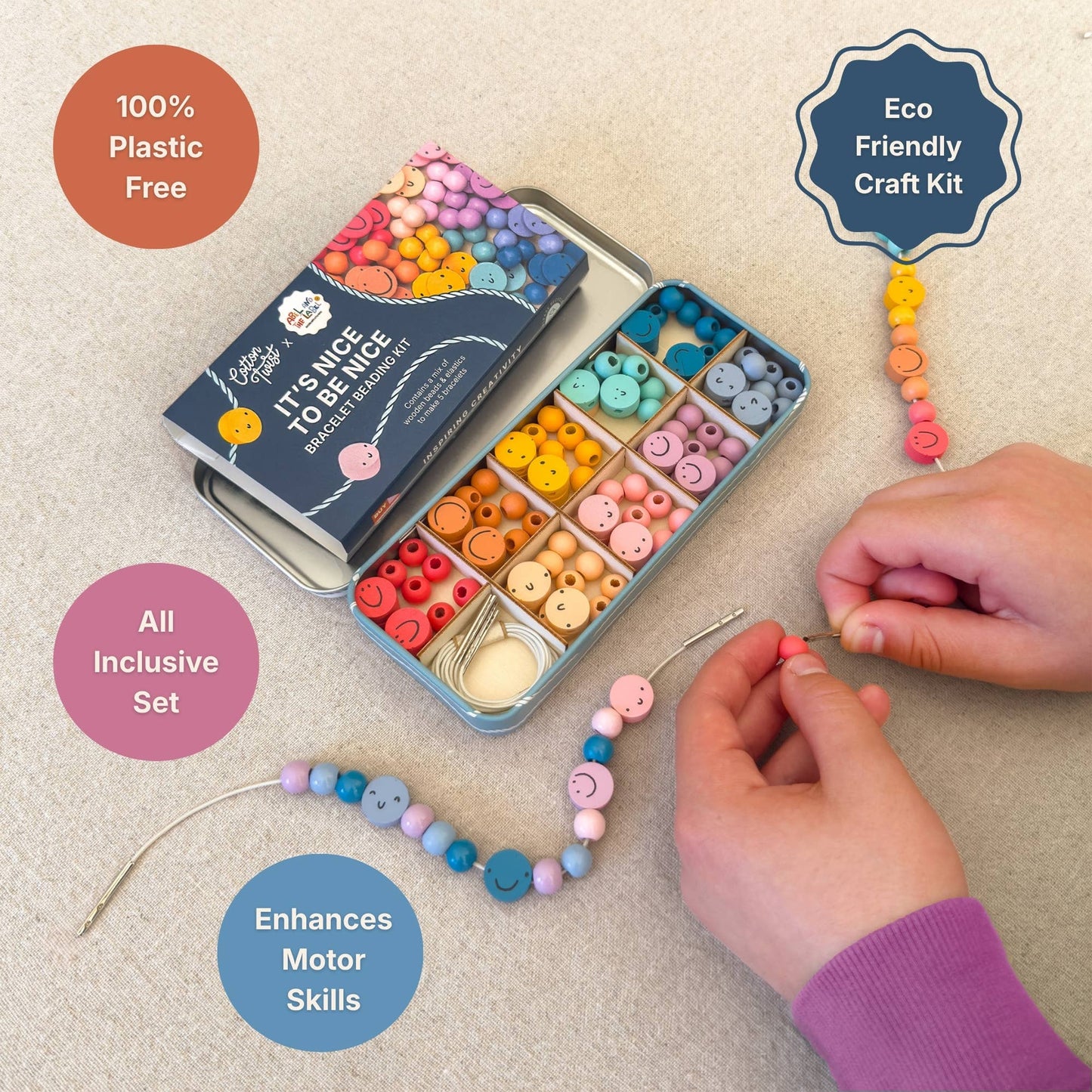 It's Nice To Be Nice Bracelet Beading Kit for Children