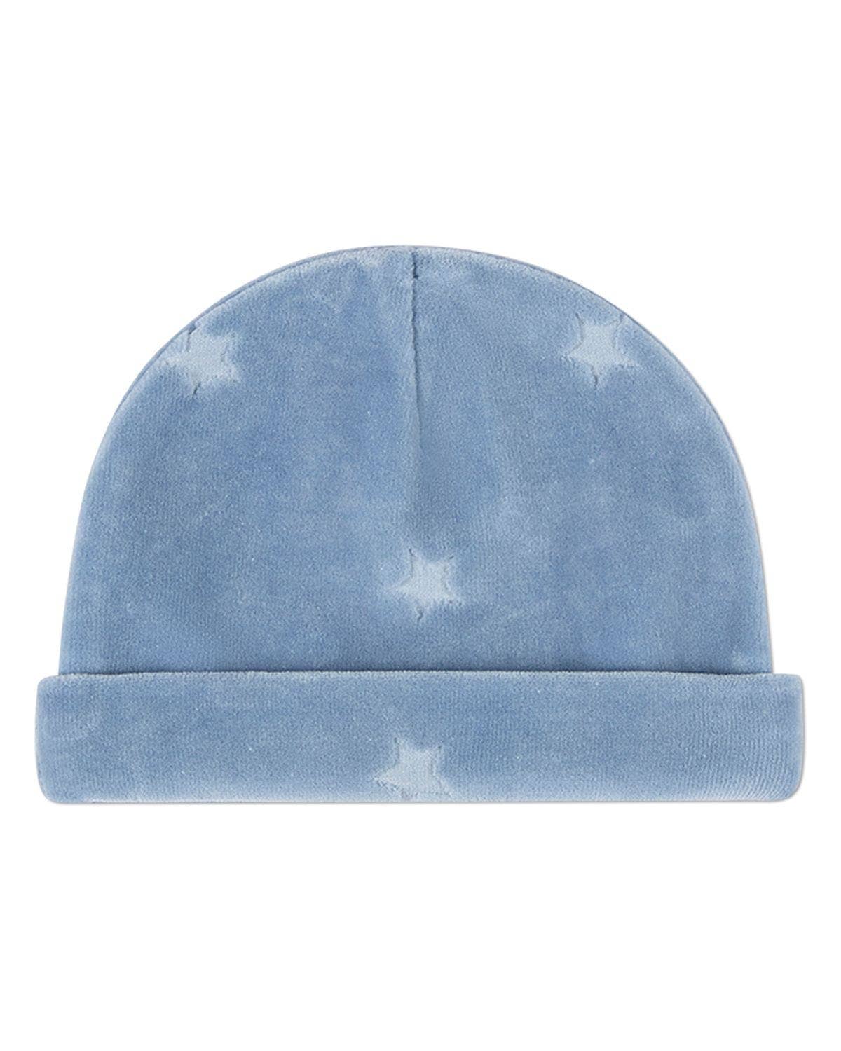 Velvet Star 3 Pc Footie Set: Blue / 3 Months